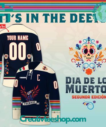 Coachella Valley Dia De Los Muertos Firebirds Heritage Night Hockey Jersey