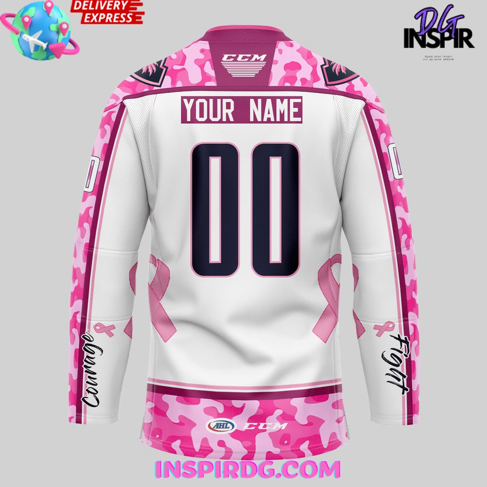 Coachella Valley Firebirds Pink In The Rink 2025 Jersey - Image 3