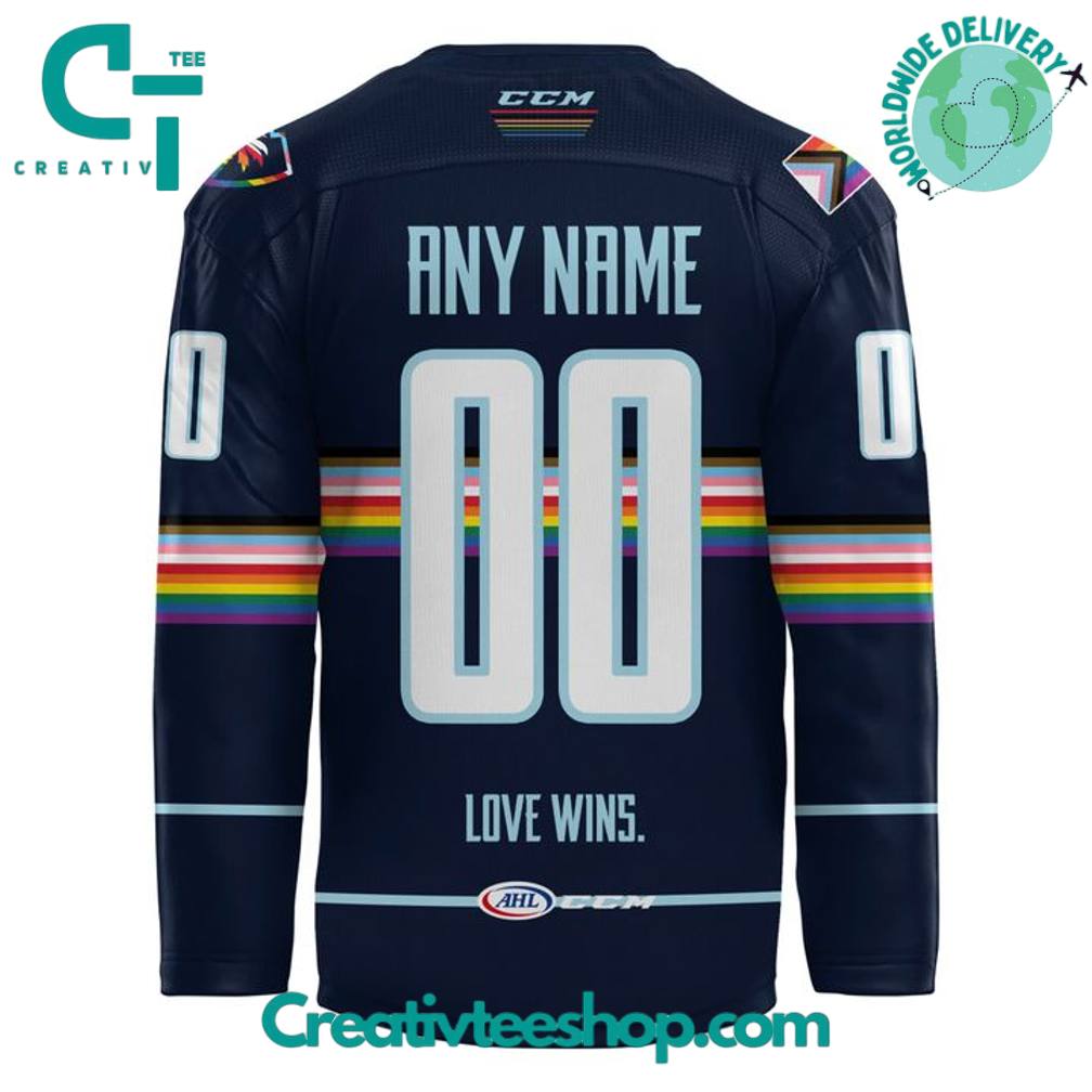 Coachella Valley Firebirds Pride Night 2025 Personalized Hockey Jersey - Image 3