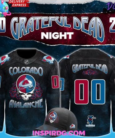 Colorado Avalanche X Grateful Dead Night 2024 Hockey Jersey
