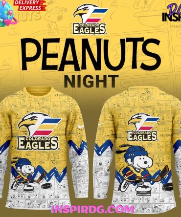 Colorado Eagles Anniversary Of Peanuts Special Jersey