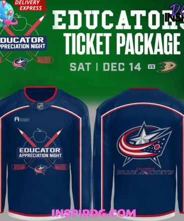 Columbus Blue Jackets Educator Appreciation Night Hockey Jersey