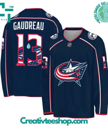 Columbus Blue Jackets In Loving Memory Johnny Gaudreau Hockey Jersey