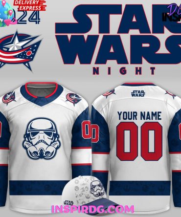 Columbus Blue Jackets X Star Wars Night 2024 Custom Hockey Jersey