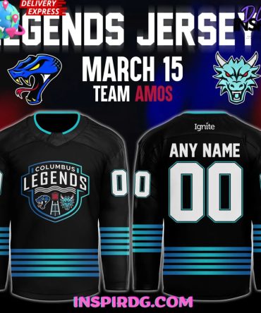 Columbus River Dragons Legends Night 2025 Hockey Jersey