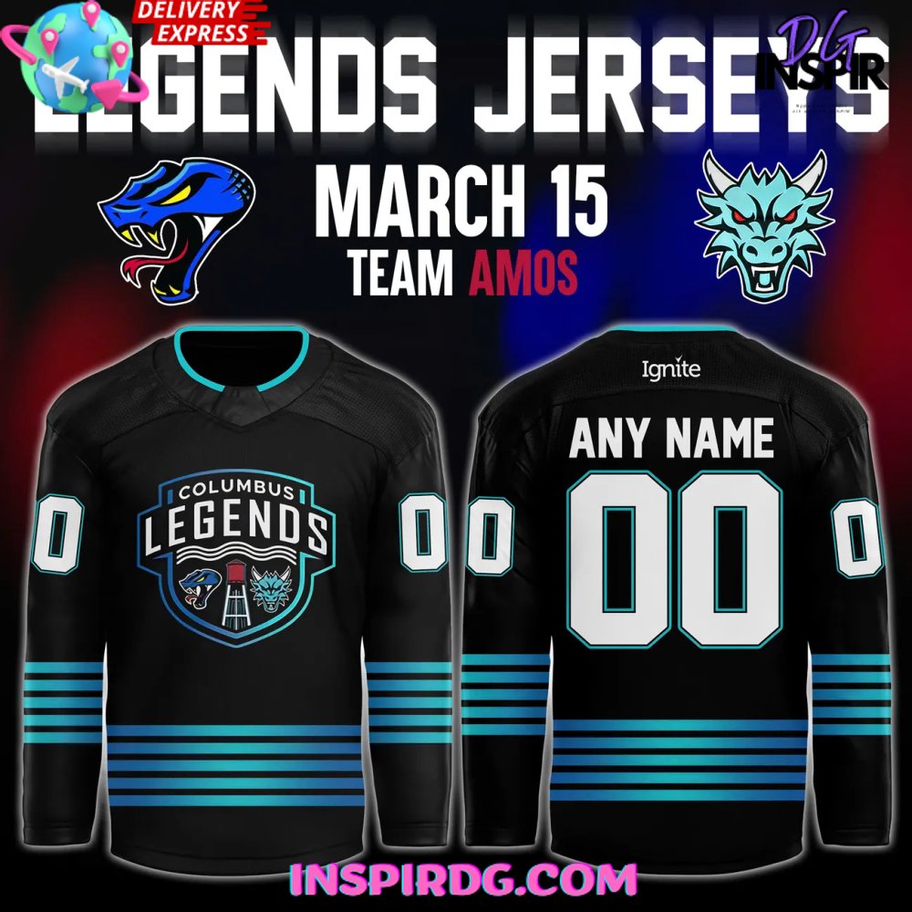 Columbus River Dragons Legends Night 2025 Hockey Jersey