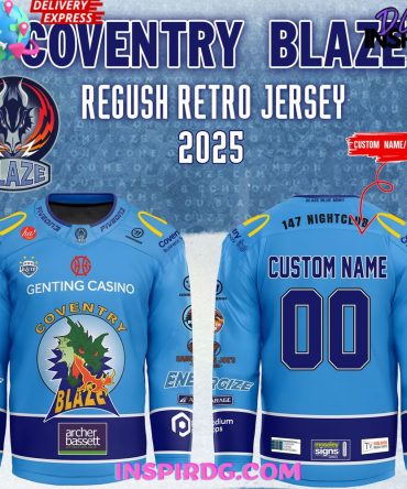 Coventry Blaze Regush Retro 2025 Hockey Jersey