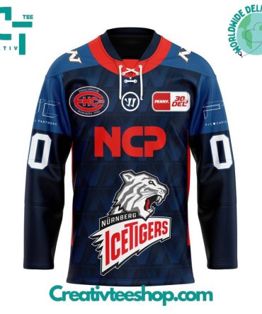 Del Nurnberg Ice Tigers Home Kits Hockey Jersey