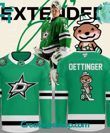 Dallas Stars Oettinger Green Hockey Jersey