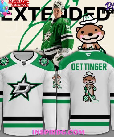Dallas Stars Oettinger White Away Special White Hockey Jersey