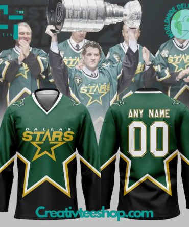 Dallas Stars Throwback Hockey Jersey
