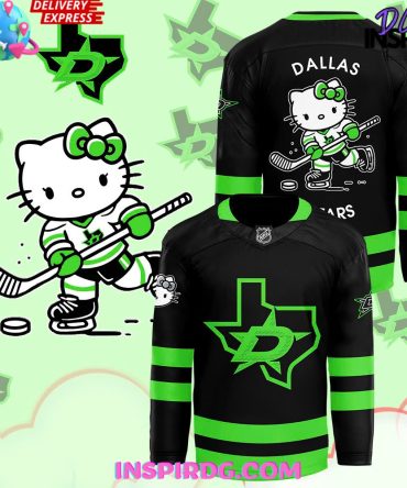 Dallas Stars X Hello Kitty 50Th Anniversary Hockey Jersey