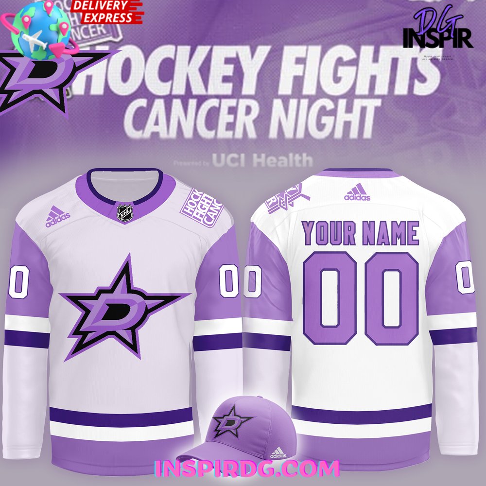 Dallas Stars X Hockey Fights Cancer Night 2024 Hockey Jersey