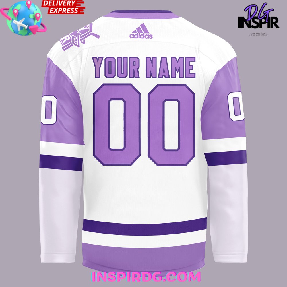 Dallas Stars X Hockey Fights Cancer Night 2024 Hockey Jersey - Image 4