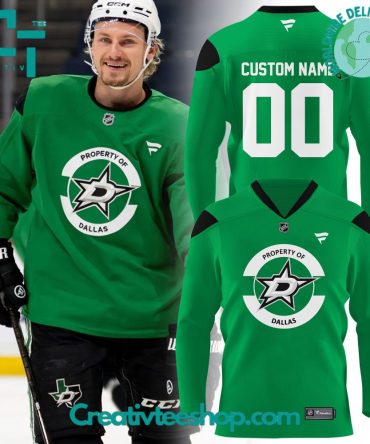 Dallas Stars "Property Of Dallas" 2025 Special Green Hockey Jersey
