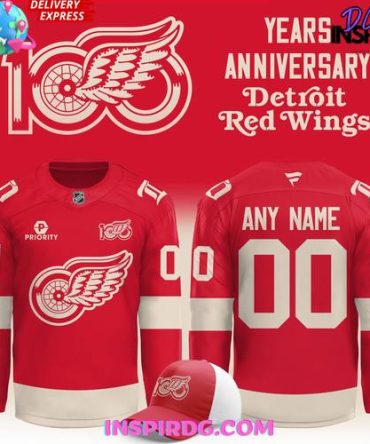 Detroit Red Wings 100 Years Of Hockeytown Red Hockey Jersey