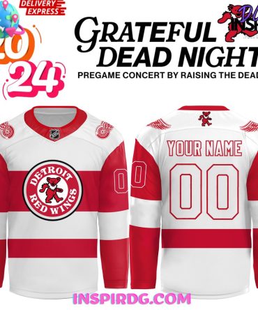 Detroit Red Wings Grateful Dead Night 2024 Hockey Jersey