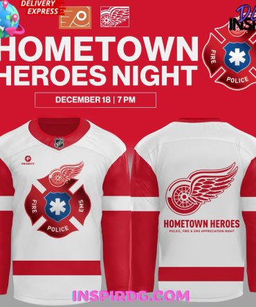 Detroit Red Wings Hometown Heroes Night Special Hockey Jersey