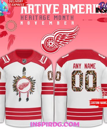 Detroit Red Wings Native American Heritage Month 2024 Hockey Jersey