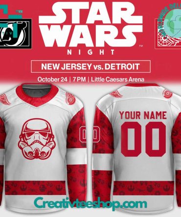 Detroit Red Wings X Star Wars Night 2024 Hockey Jersey