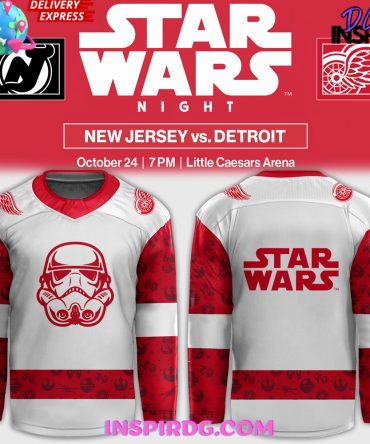 Detroit Red Wings X Star Wars Night 2024 Hockey Jersey
