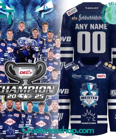 Dresdner Eislowen Del-2Meistertitel Special Hockey Jersey