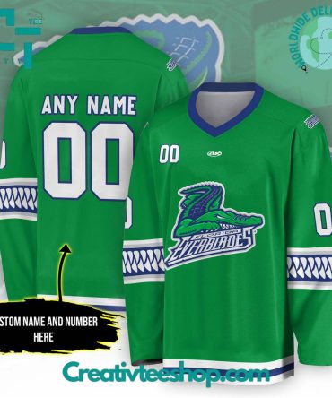 Echl Florida Everblades Green Hockey Jersey