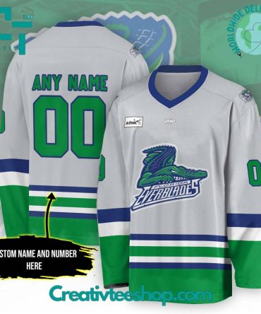 Echl Florida Everblades Grey Hockey Jersey