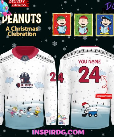 Echl Tulsa Oilers Peanuts A Christmas 2024 Hockey Jersey