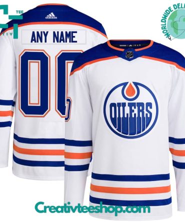 Edmonton Oilers Away White Hockey Jersey