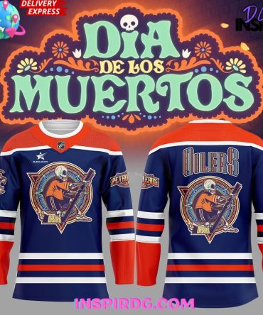 Edmonton Oilers Dia De Los Muertos 2024 Hockey Jersey