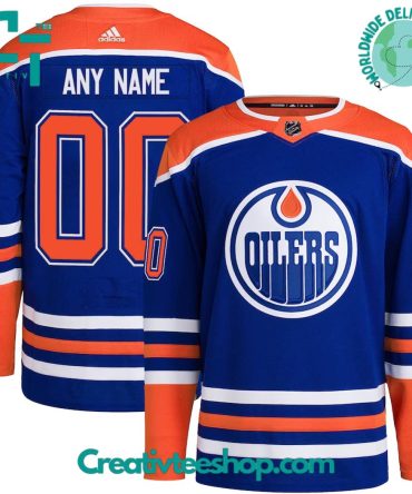 Edmonton Oilers Home Blue Hockey Jersey