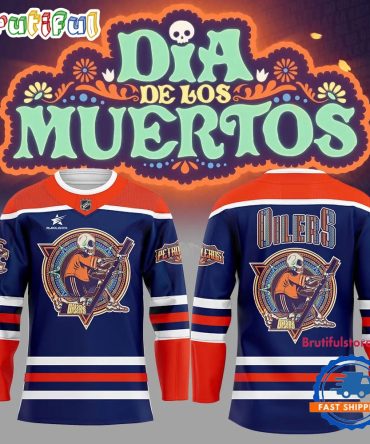 Edmonton Oilers Our Inaugural Dia De Los Muertos Day Of The Dead Hockey Jersey