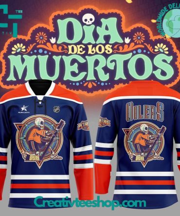 Edmonton Oilers Our Inaugural Dia De Los Muertos Hockey Jersey
