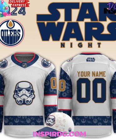 Edmonton Oilers X Star Wars Night 2024 Custom Hockey Jersey