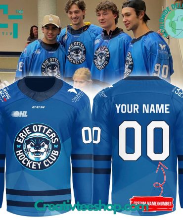 Erie Otters Hockey Club Highmark Caring Place Blue Jersey