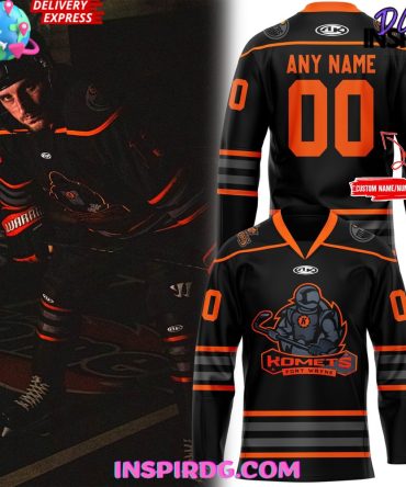 Fort Wayne Komets Blackout Night 2024 Hockey Jersey