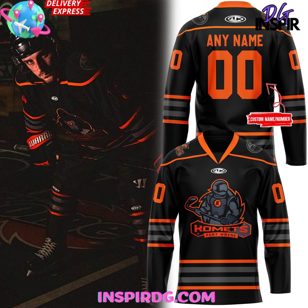 Fort Wayne Komets Blackout Night 2024 Hockey Jersey