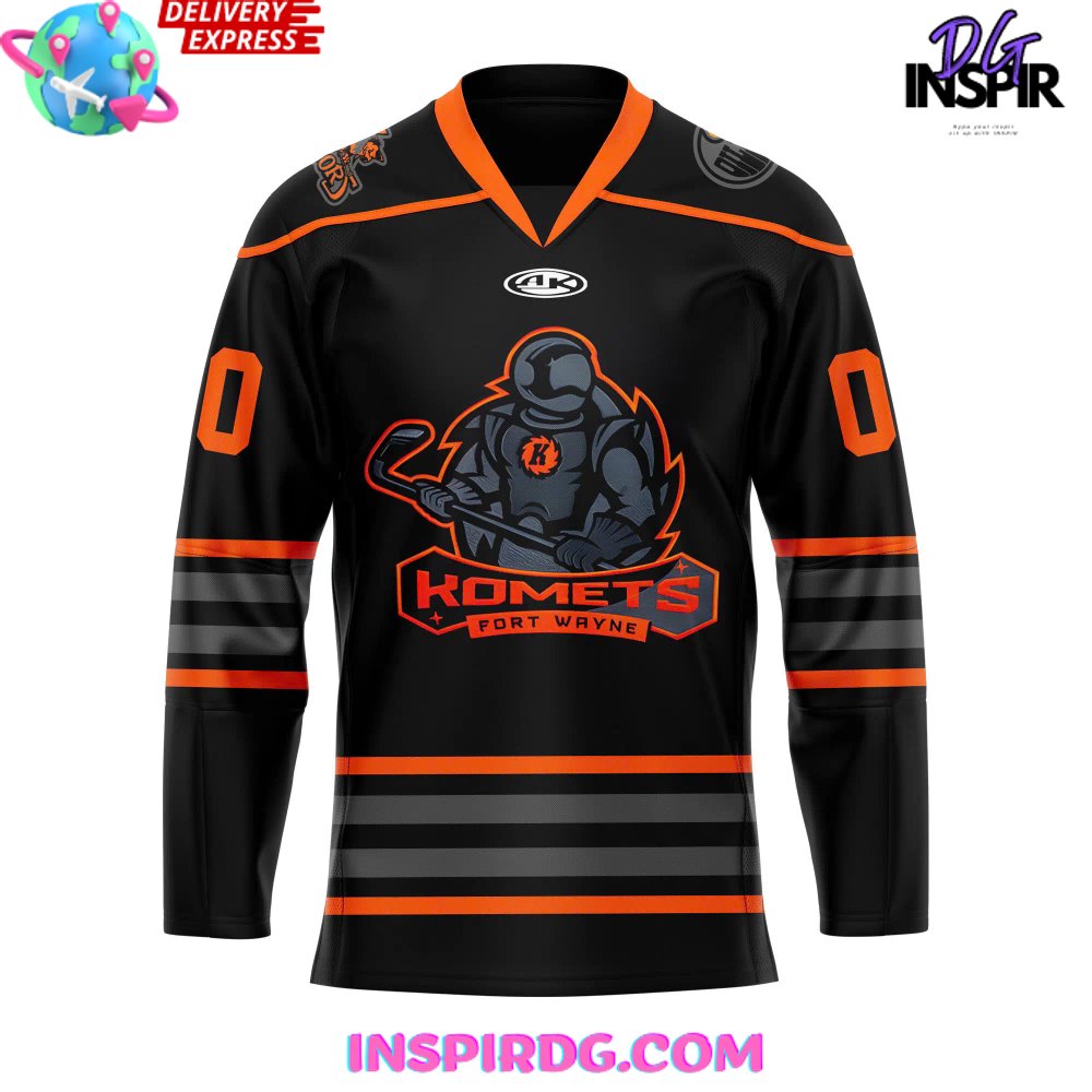 Fort Wayne Komets Blackout Night 2024 Hockey Jersey - Image 2