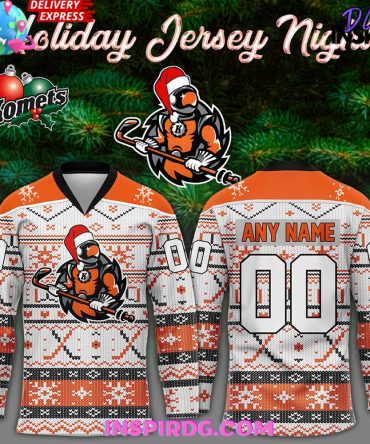 Fort Wayne Komets Merry Christmas Holiday 2024 Hockey Jersey