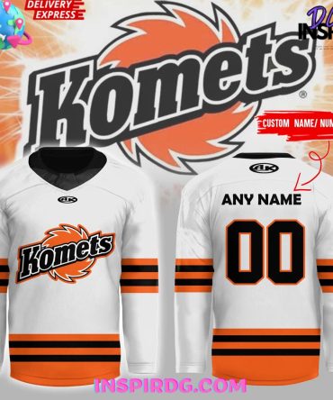 Fort Wayne Komets New 2024 White Hockey Jersey