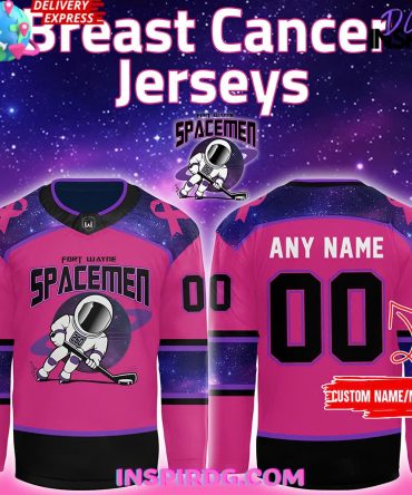Fort Wayne Spacemen Breast Cancer Special Hockey Jersey