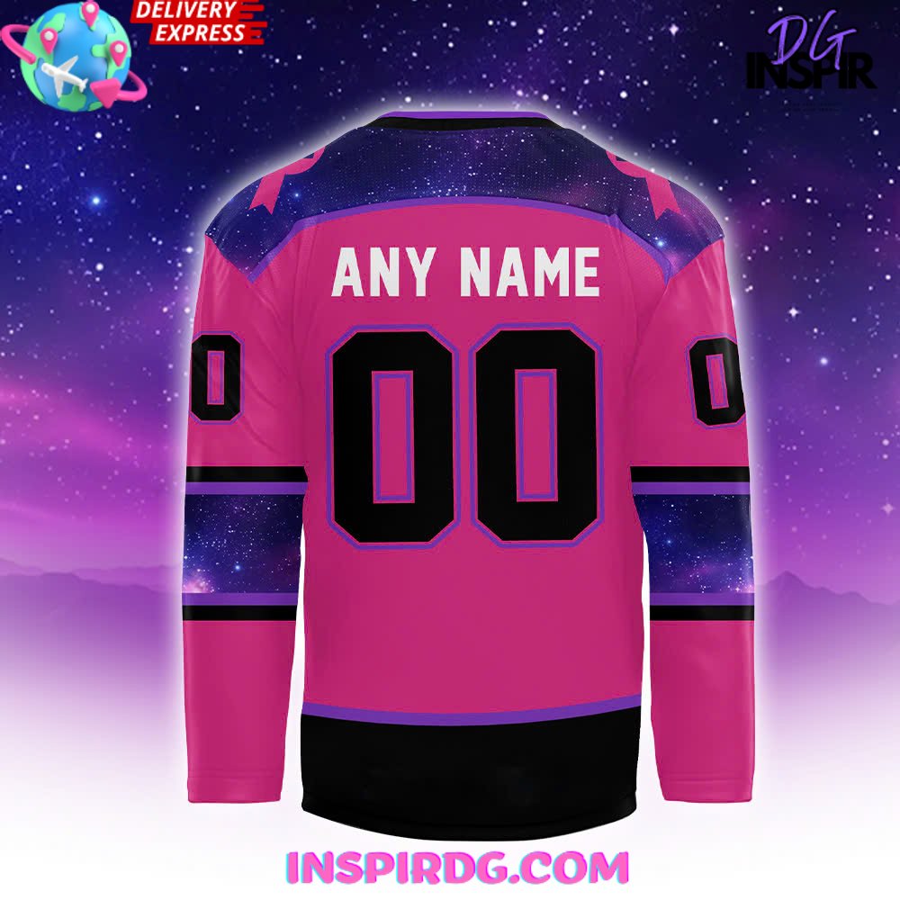Fort Wayne Spacemen Breast Cancer Special Hockey Jersey - Image 3