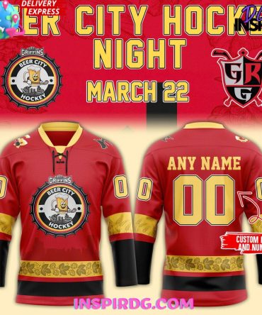 Grand Rapids Griffins Beer City Hockey Night 2025 Jersey