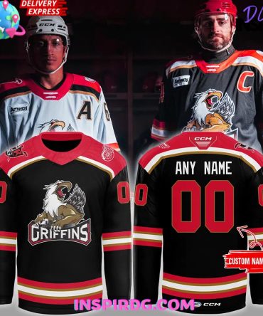 Grand Rapids Griffins Ccm Quicklite 2024 Black Hockey Jersey