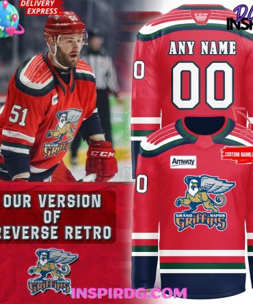 Grand Rapids Griffins Ccm Quicklite Premier Red Hockey Jersey