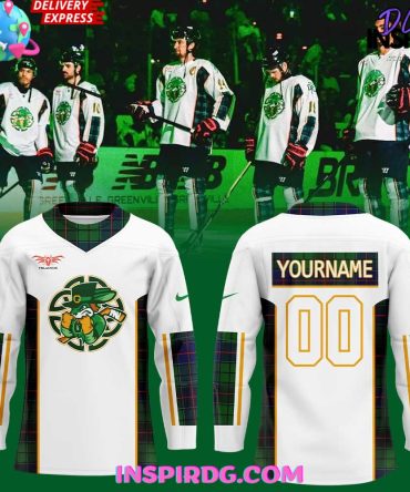 Greenville Swamp Rabbits St. Patrick’S Day 2025 Hockey Jersey