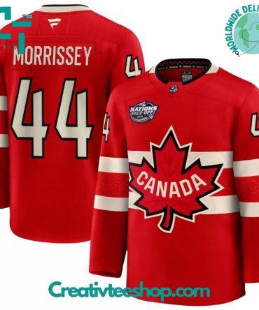 Canada 2025 4 Nations Face-Off Josh Morrissey #44 Red Premium Jersey