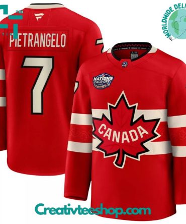 Canada 2025 4 Nations Face-Off Alex Pietrangelo #7 Red Premium Jersey