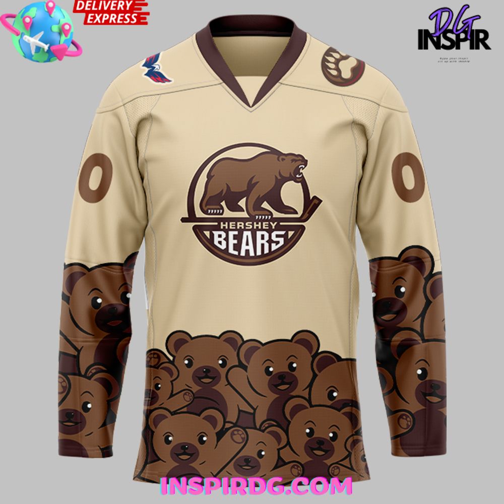Hershey Bears Christmas Holiday Special Hockey Jersey - Image 2